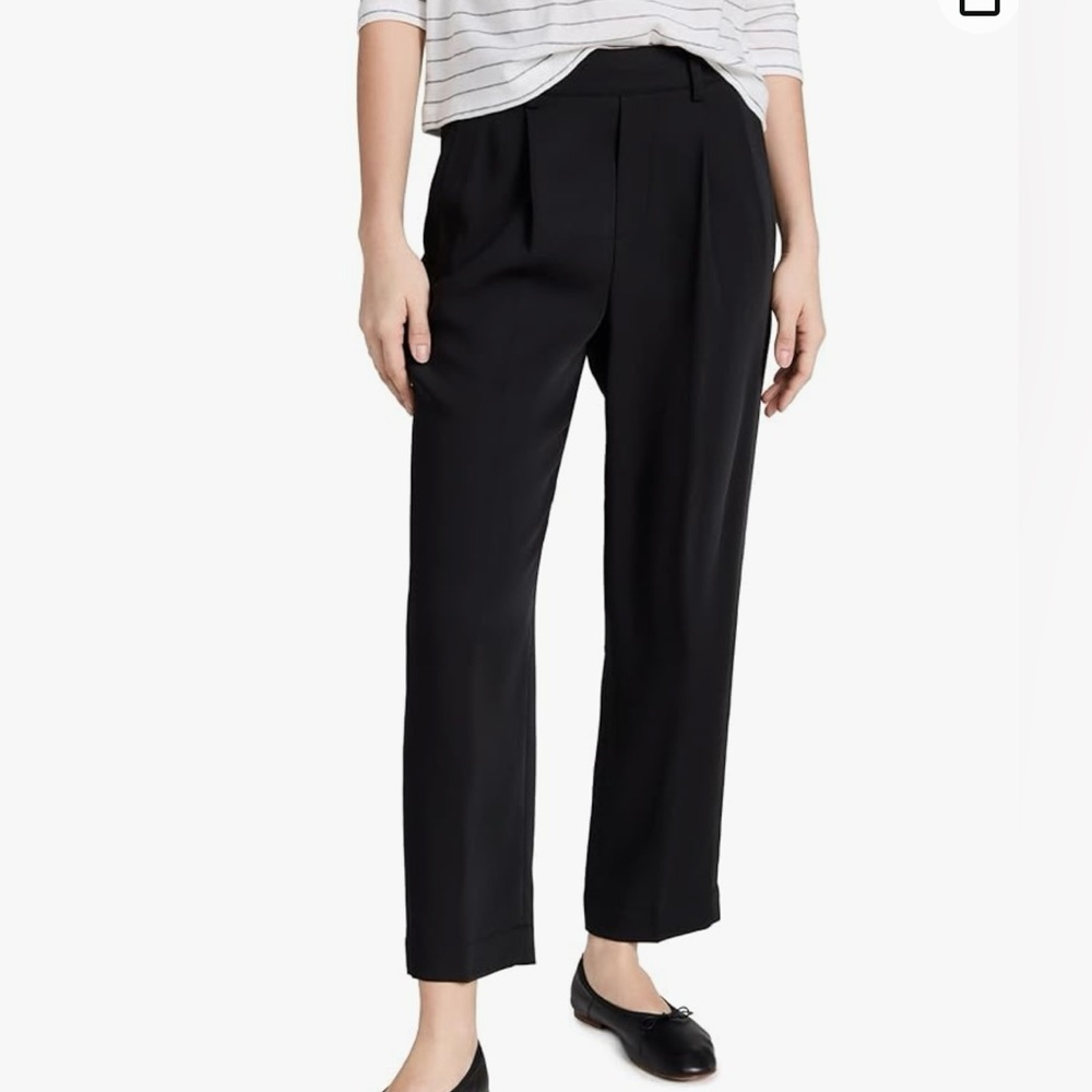 Vince Women's Tapered Pull On Pants Black Seize M (New)